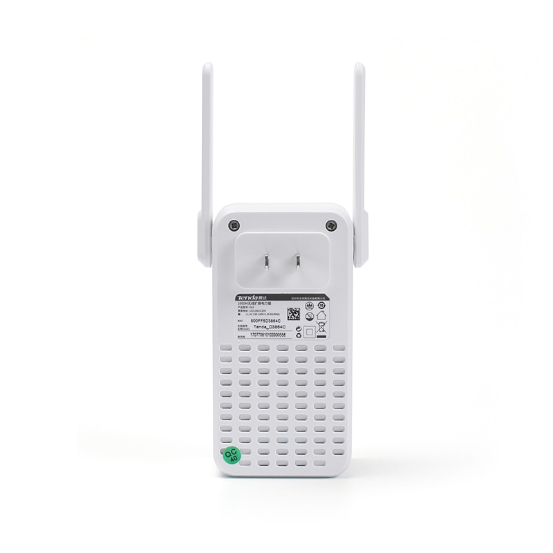 Tenda PA3 1000 Mbps PLC 100-240 V WIFI Powerline Draadloze Powerline Adapter met wifi buttom