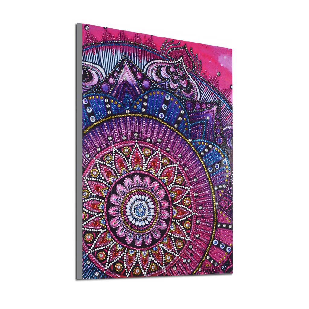 5D obraz diamentowy DIY specjalne kwiat w kształcie rękodzieło robótki obraz z kryształków diament rękojeść Mandala prezent