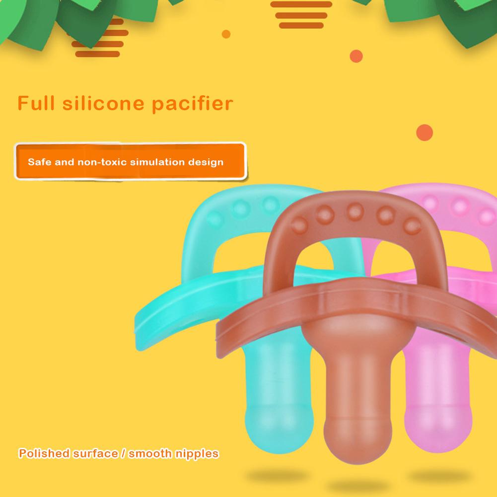 bambino Ciuccio cibo grado silicone bambino silicone Pieno di Simulazione Lenitiva tutto-in-uno Del bambino Ciuccio per La Facilità D'uso il Dolore E Prurito