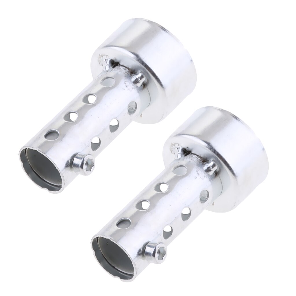 2pcs Universal Exhaust Baffle - 45mm Straight DB Killer - Noise Reducer