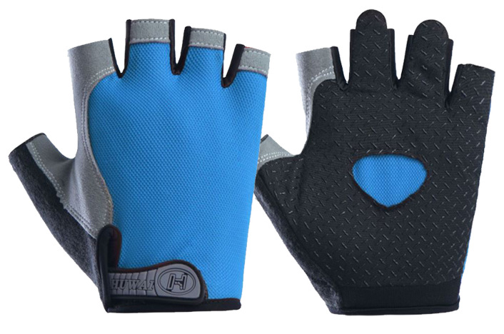 Guanti Mezze Dita Donna Per Ciclismo E Palestra – DHC Modello Sportivo – Colore Grigio E Rosa