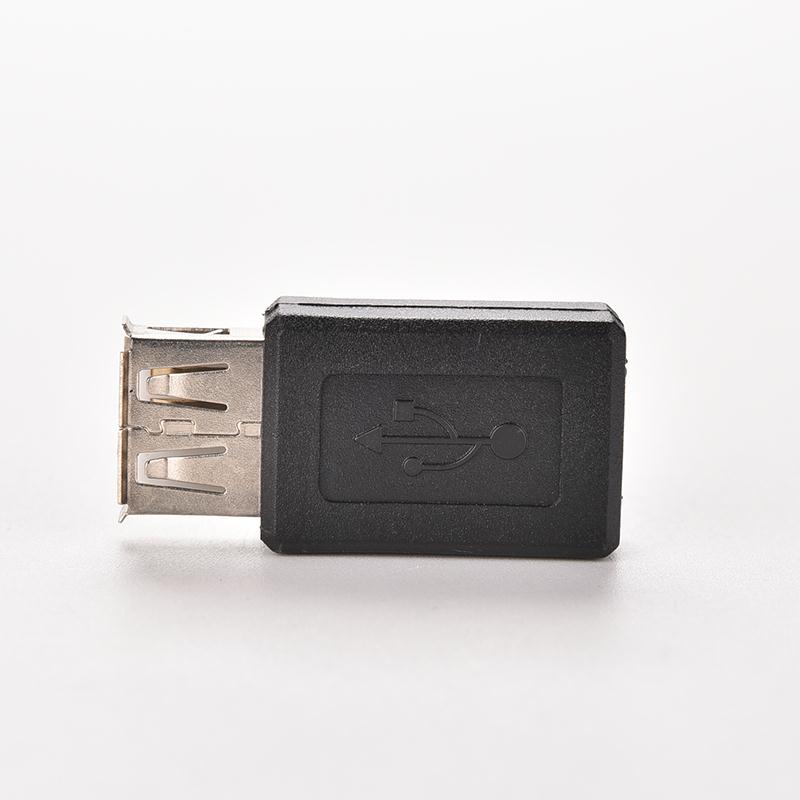 A hun til b hun sort usb 2.0 type micro usb 5 pin data kabel adapter usb stik konverter stik