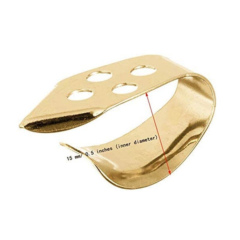 Médiator guitare ensemble médiator de pouce de guitare comprenant 15 pièces médiator de pouce et de doigt (3 Types) avec boîte de rangement