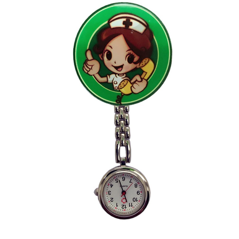 Perfect Nurse Clip-on Fob Brooch Pendant Hanging watch Star Pocket Watch Cute Nurse Doctor Wallet Watch