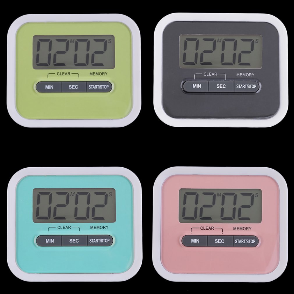 Large Multifunction LCD Kitchen Cooking Timer Count-Down Up Clock Loud Alarm Magnetic Brand