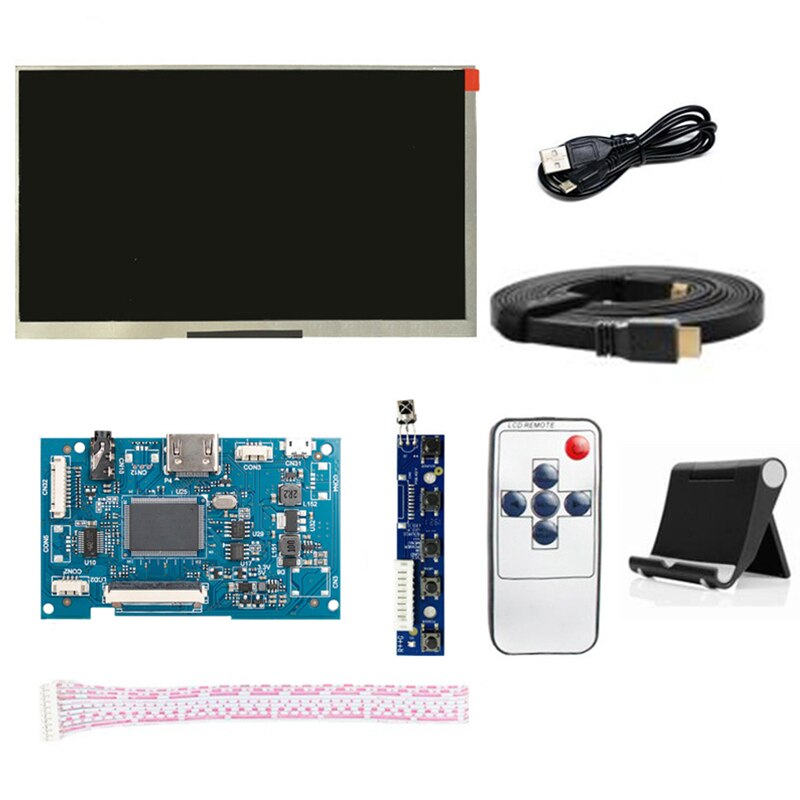 1024*600 7 inch Screen Temperature CPU GPU SSD Monitoring Secondary Display Monitor For AIDA64 Computer Raspberry Pi: Desktop kit