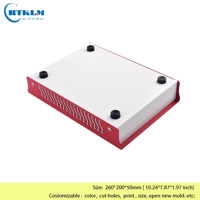DIY project housing desktop box iron junction box custom cabinet box Iron box for electron enclosure 260*200*50mm