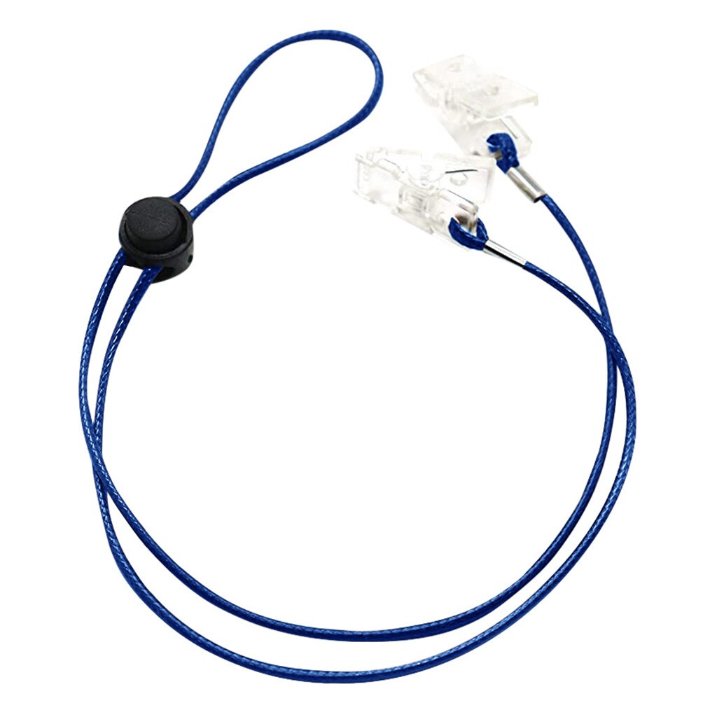 Cordão de máscara facial ajustável acessível & conveniente descanso máscara de segurança & suporte de orelha corda pescoço pendurado sujeta mascarillas salvaorejas: Blue