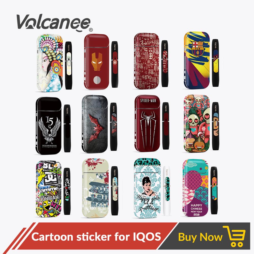 Volcanee Sticker Case for IQOS Stickers Printing Protective For IQOS 2.4 Plus Kit Sticker Skin Decal Box Mod E Cig Accessories