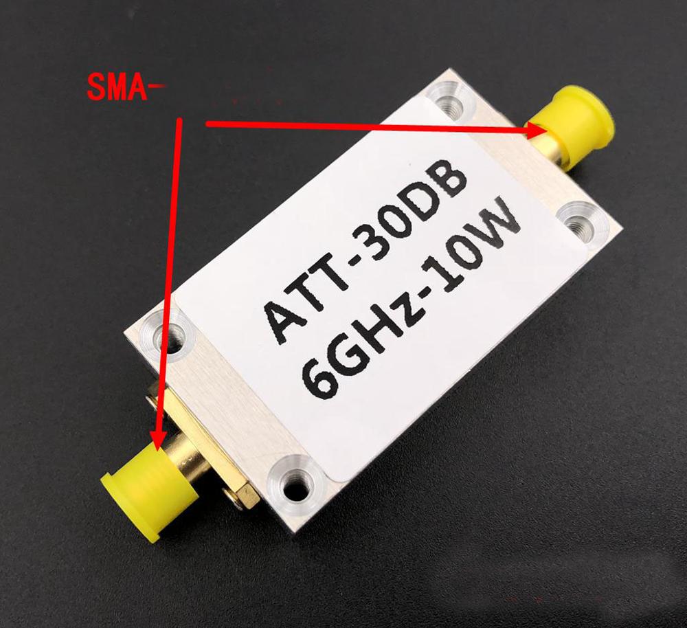 RF power meter 1MHZ-8000MHZ OLED display RF power attenuation value digital meter 8GMZ W Sofware 10W 30DB Attenuator