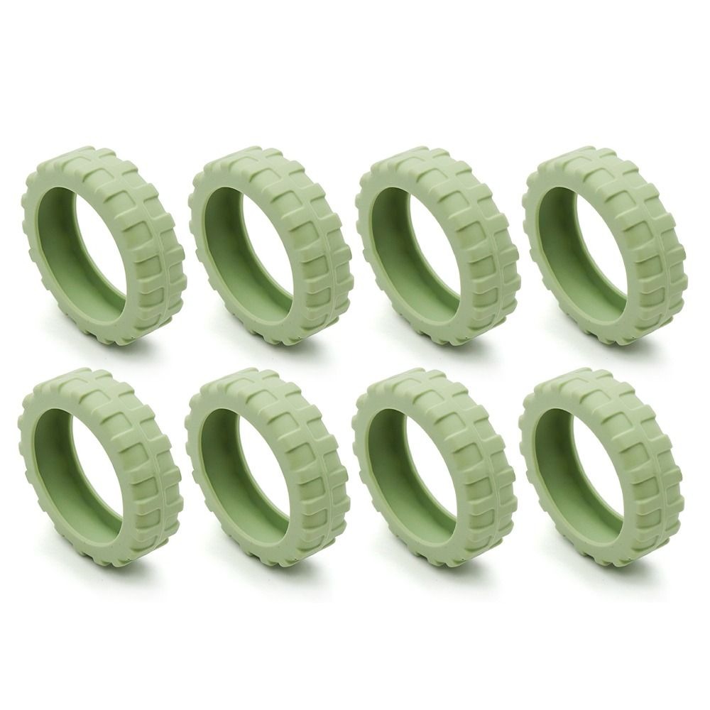 Universal Travel Luggage Caster Shoes Silicone Suitcase Wheels Protection Cover Reduce Wheel Wear Reduce Noise Wheels Protector: Silver