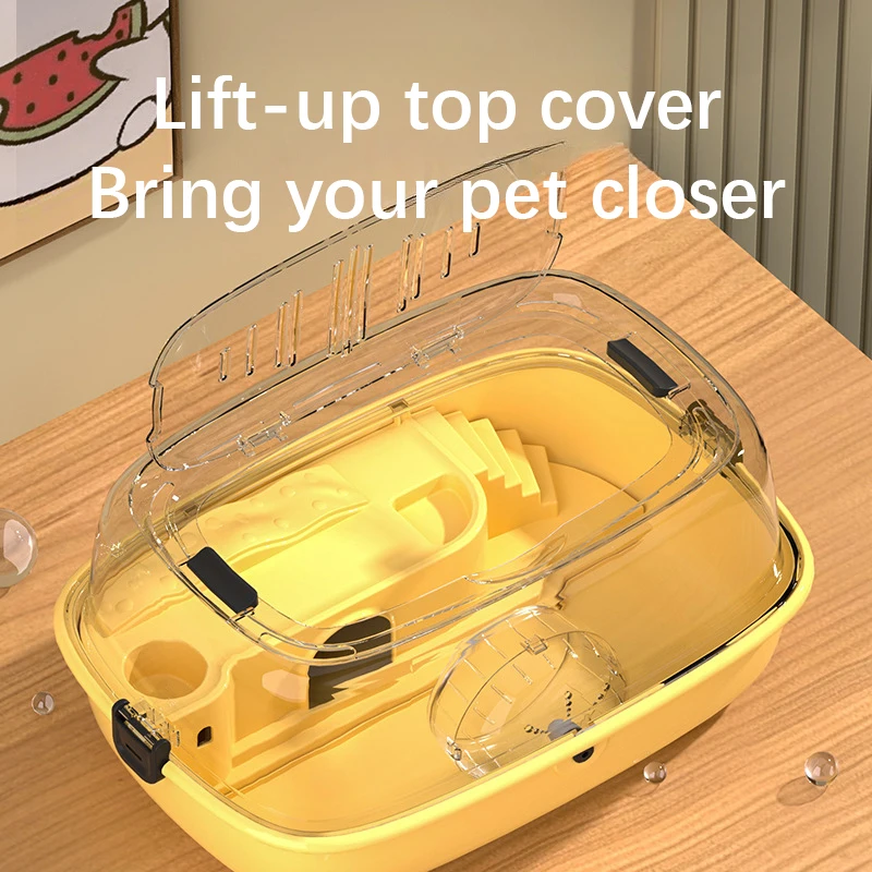 Deluxe Hamster Cage Large Space Acrylic Villa Indoor Full Set Special Cages Ventilation Breathable Not Stuffy Pet Products