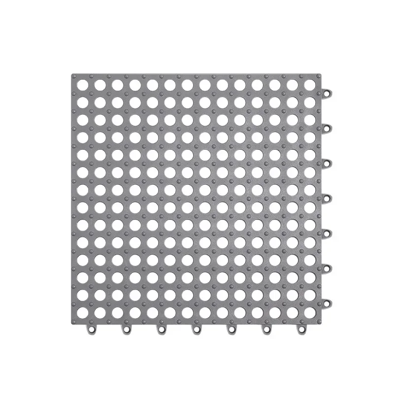 In elkaar grijpende rubberen vloertegels Antislip zwembadmat Zacht PVC Splicing Douchemat Outdoor Kussen Mat voor Badkamer Dek Afvoer Zwembad: WHITE / 1700MMx2400MM