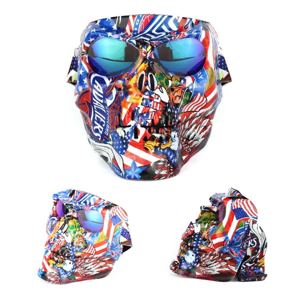 Masque de casque facial, lunettes détachables de Jet Ski, lunettes de Scooter, de Skate, de Motocross, de moto