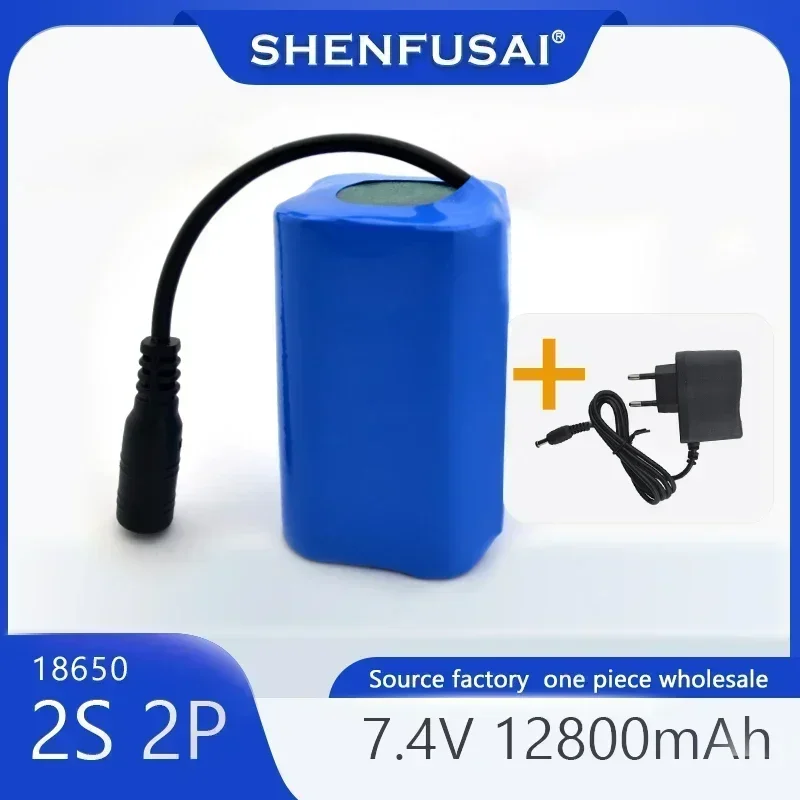 Batería Lipo mejorada, 7,4 V, 12800mah, T188, -5, T888, V007, H18, C18, Fernbedienung, Angeln, Colonia Boote, Ersatzteile