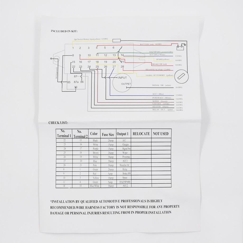 12 Circuit Wiring Harness Kit Wiring Harness Muscl... – Vicedeal