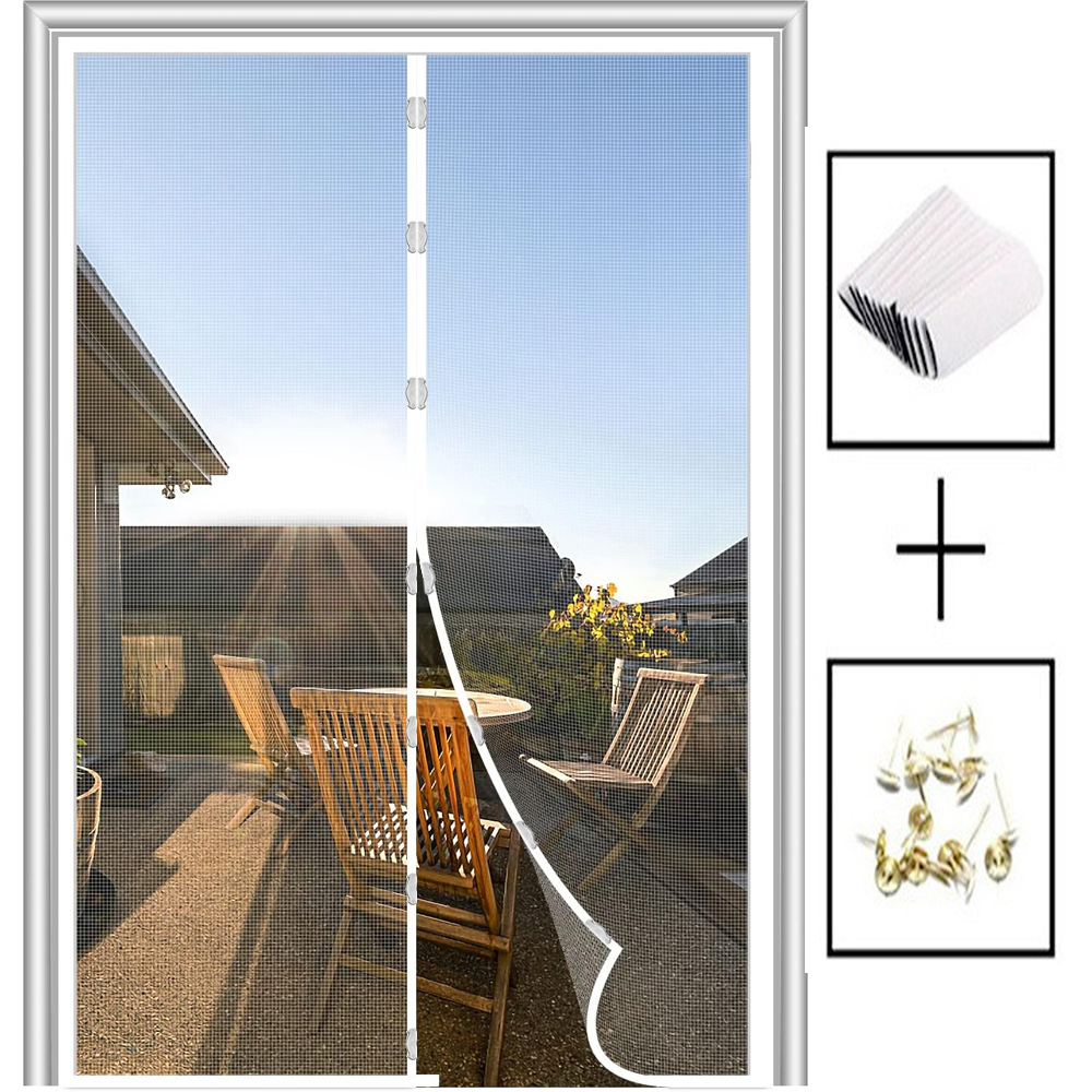 Magnetisch schermdeurgordijn Anti-muggen Insect Fly Bug Polyester Zacht deurgordijn Eenvoudige installatie Auto-Close deurgaas