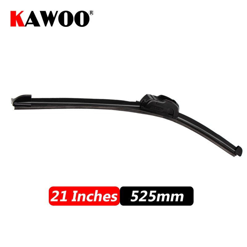 KAWOO Car Wiper Blade U Hook Universal Frameless Bracketless Rubber Car Windshield Wipe Blades 14"16"17"18"19"20"21"22"24"26"28": DARK GRAY / 13Inches 325mm