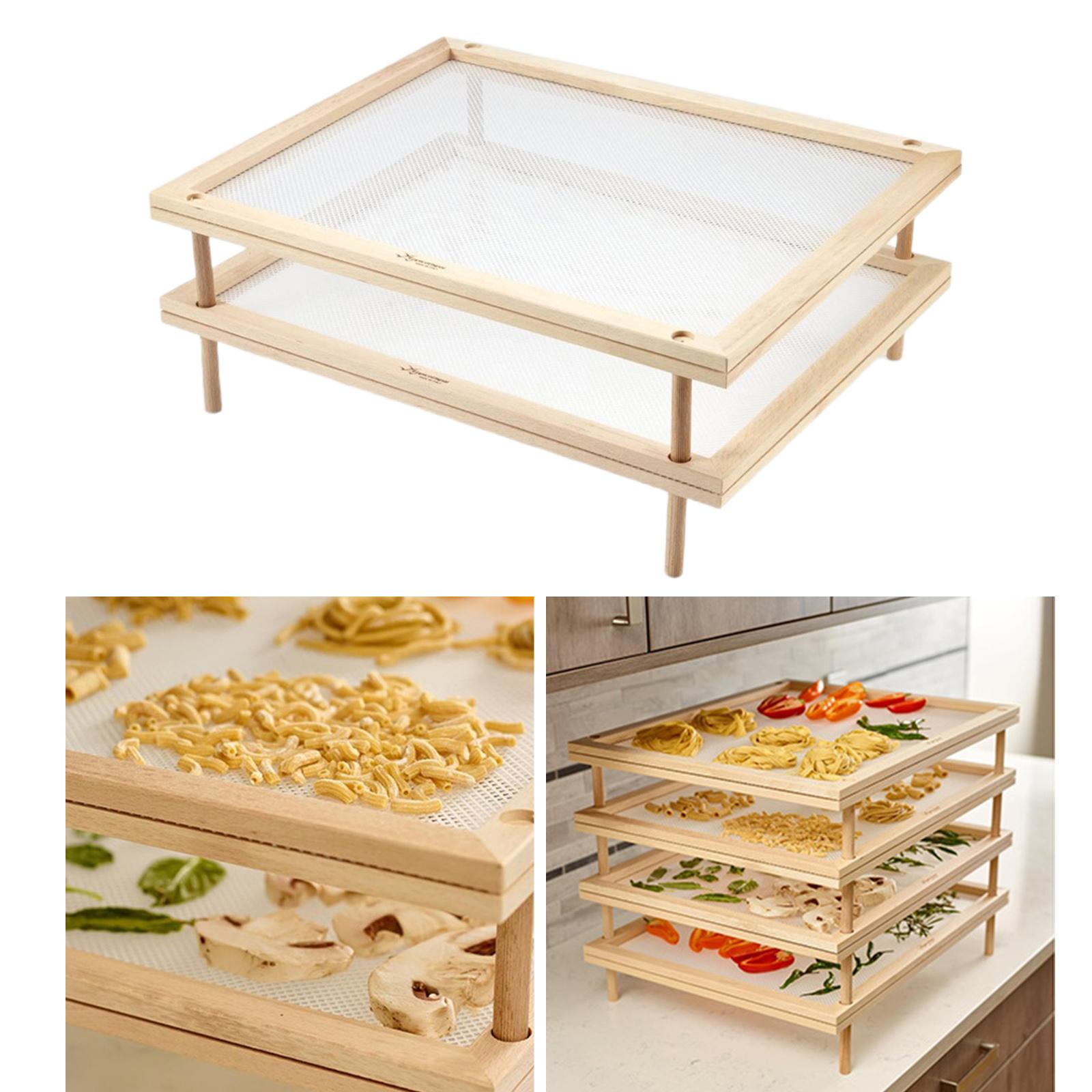 Houten Spaghetti Droogrek Dehydrator Voedsel Droger Voor Groente Vis