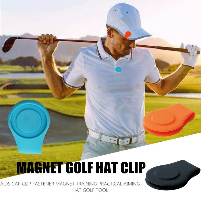Marqueur de balle de Golf magnétique en Silicone, , Clip de chapeau, aimant puissant attaché à votre bord de poche, ceinture, 3/6 pièces