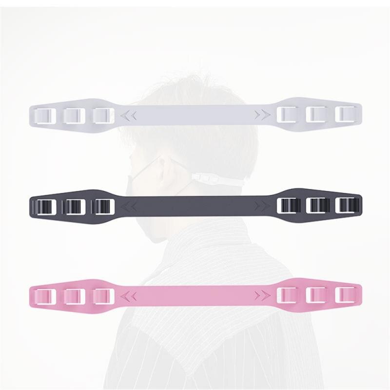 6Pcs Verstelbare Oor Protector Haak Extension Soft Riem Gesp Voor Masker Dragen Oor Saver Grips Clips Masker Lanyard Houder gesp: 3PCS