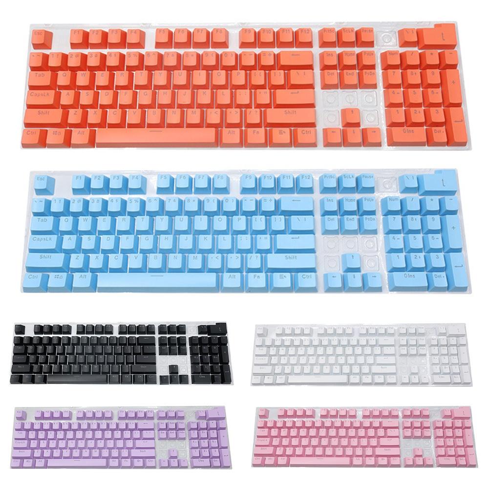104 kpl näppäinhattusarja abs universaali taustavalaistu näppäinsuojus kirsikka kailh gateron mechan näppäimistön taustavalo violetti oranssi pinkki sininen harmaa