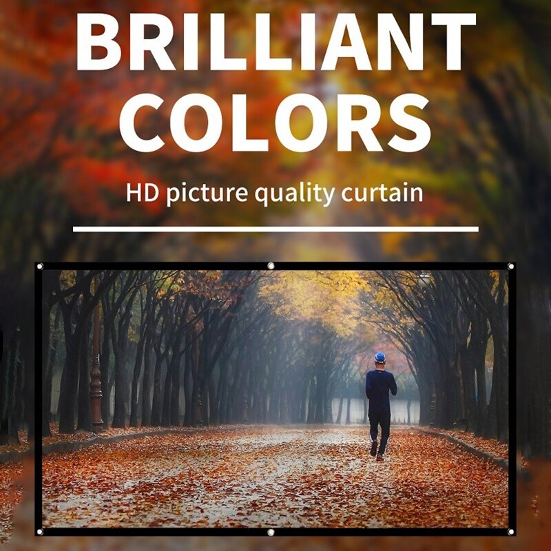 Jabs Projector Scherm Voor Home Theater Hd Wit Opvouwbare Anti-kreuk