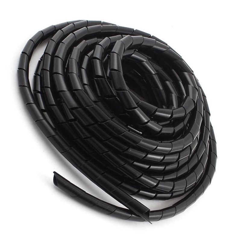 Polyethylen kabel spiral kabel ledning spiral tape 10mm wire organizer 9m