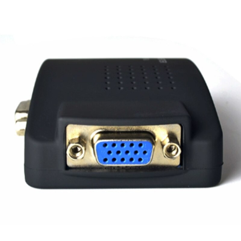AV zu VGA Adapter RCA VGA Konverter PC RCA zusammengesetzt S-Video AV Eingang zu PC VGA LCD Ausgang konverter Schalter Kasten