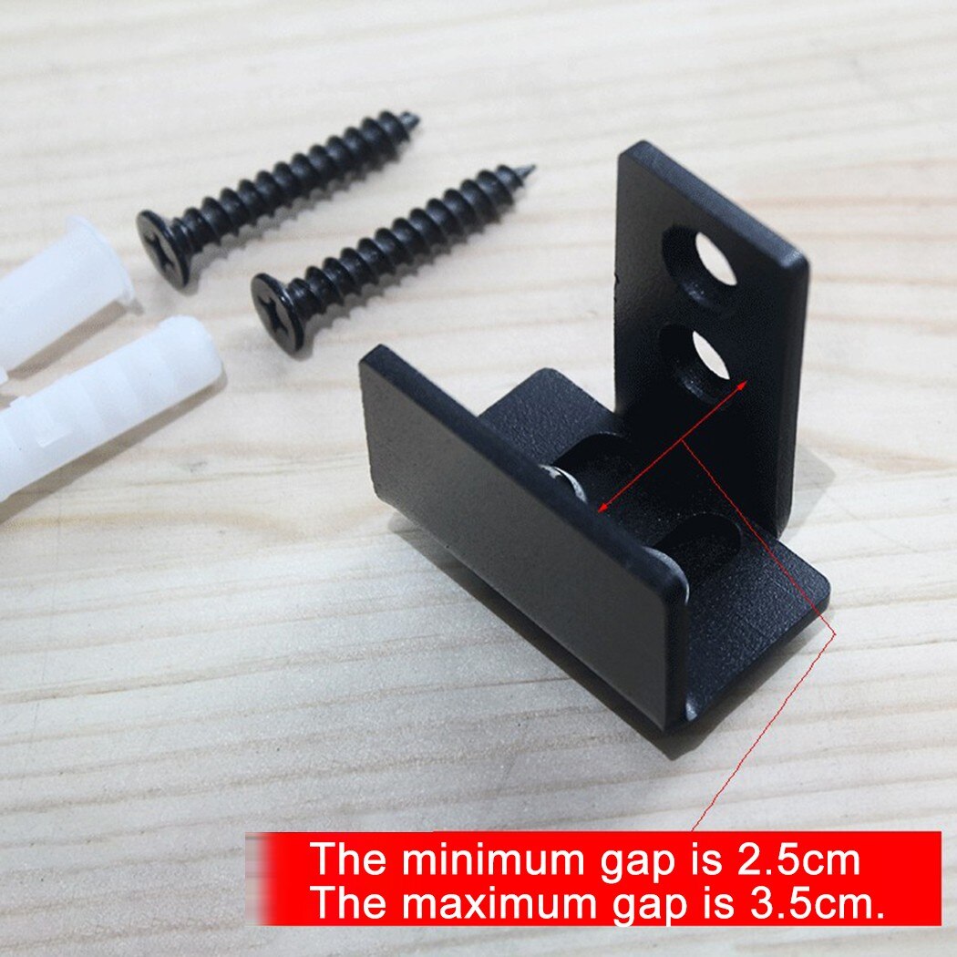Adjustable Barn Door Floor Guide Stay Roller Rail Stopper For Bottom Sliding Door Hardware Mount Slide Rail Accessories