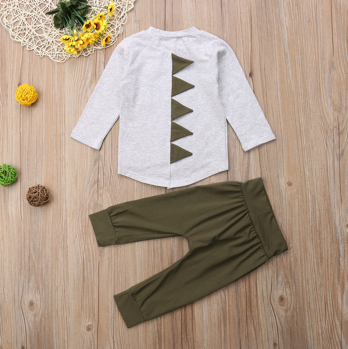 Boys Off White Dinosaur Cartoon Printed T-Shirt main image 0