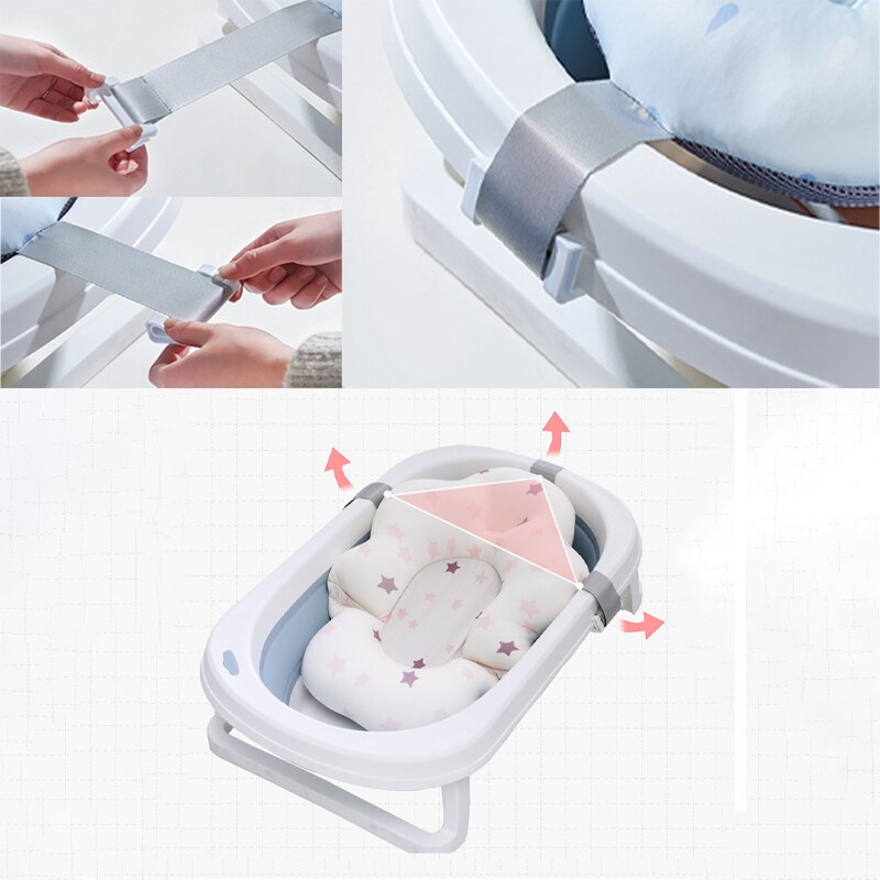 Baby Bad Ondersteuning Pad Pasgeboren Comfortabele Zachte Douchestoel Anti-Slip Veiligheid Kussen Peuter Bad Net Kinderen levert