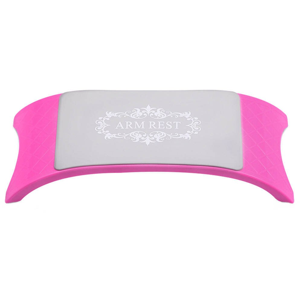 6 colores mano suave descansa Lavable a mano almohada soporte brazo descansa uñas manicura del arte cojín para las manos: Rojo