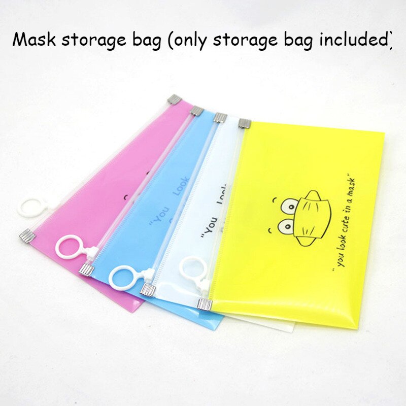 Bolsa portátil para guardar mascarillas, caja de almacenamiento de máscaras faciales, a la , 8 unidades