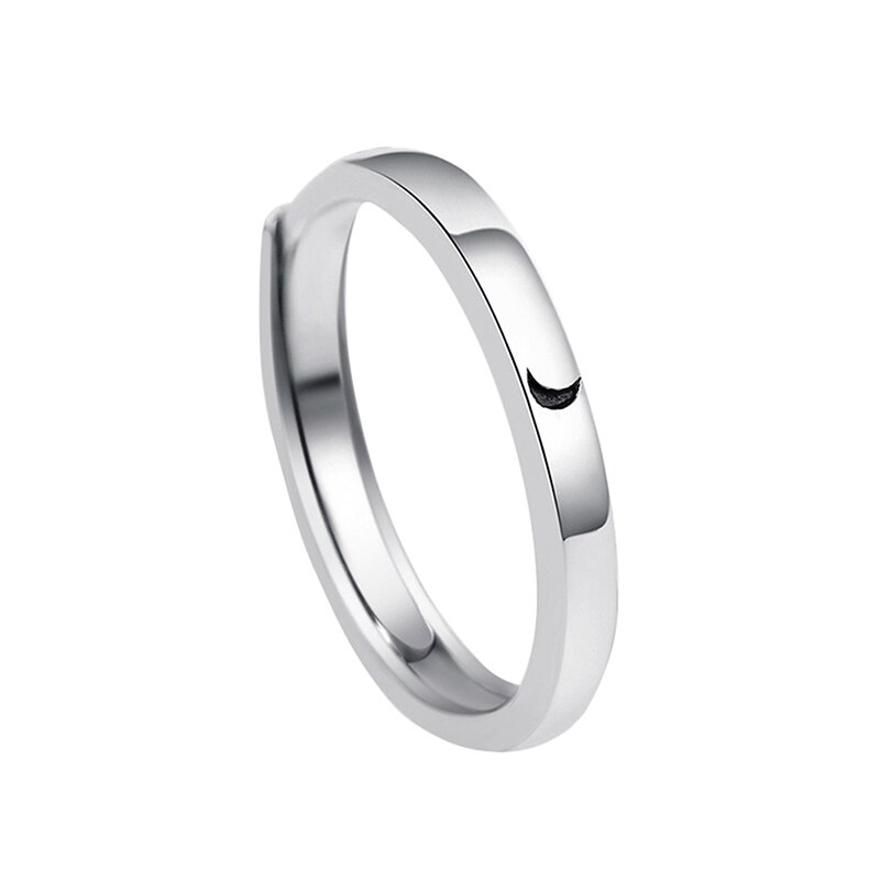 Romantische Nette Liebe Ring von Sonne und Mond Einfachen Stil Einstellbar Paar Ringe für Mädchen Jungen Beste Freund Schmuck: H02