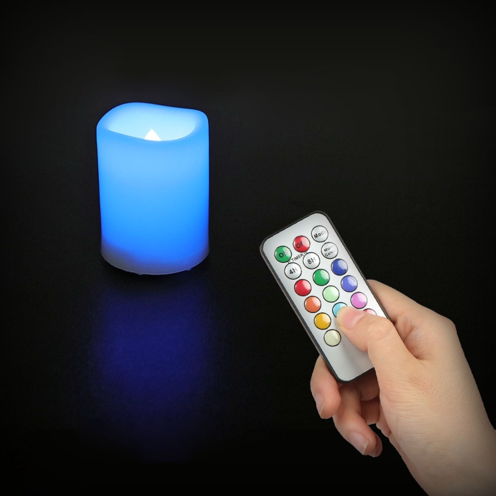EverBrite 6PC LED Candles light Flameless Candles with Battery & Remote Control for Home Decoartion Party Wedding Xmas