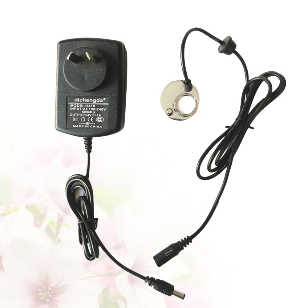 Ultraschall Vernebler Wasser Brunnen Teich Zerstäuber Nebel Hersteller für Aquarium Bonsai Handwerk Kaffee Tisch Aquarium mit UNS Stecker (bla