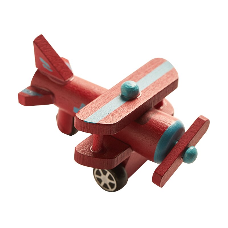 1 PCS Kinder Holz Autos Zug Flugzeug Lkw Modell Spielzeug Montessori Holz Bildung Fahrzeug Spielzeug Simulation Autos Decor: 11