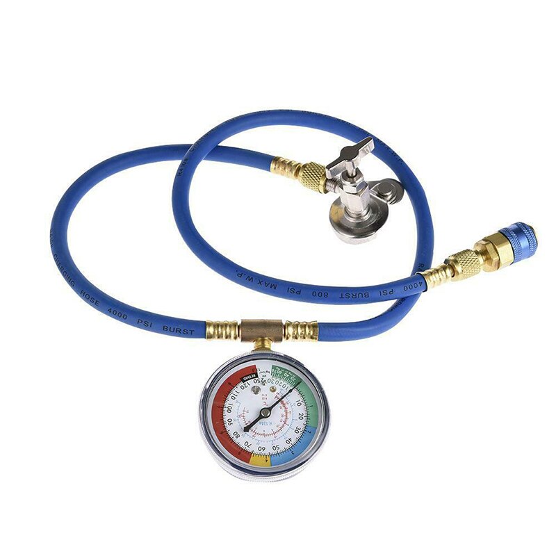 Auto A/C R134A Refrigerant Recharger Hose Low Pressure Gauge Car Air Conditioning