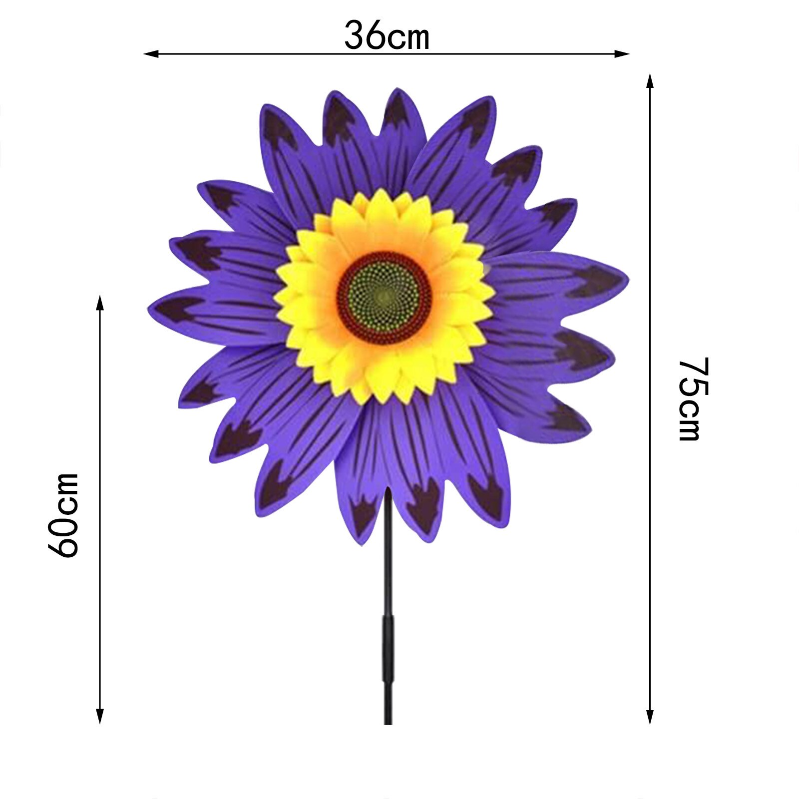 Zonnebloem Gazon Wind Tuin Party Wind Tuin Gazon Windmolen Decoratie Outdoor Decor Jardin Tuin Gazon Stakes Fo Kids: Purple