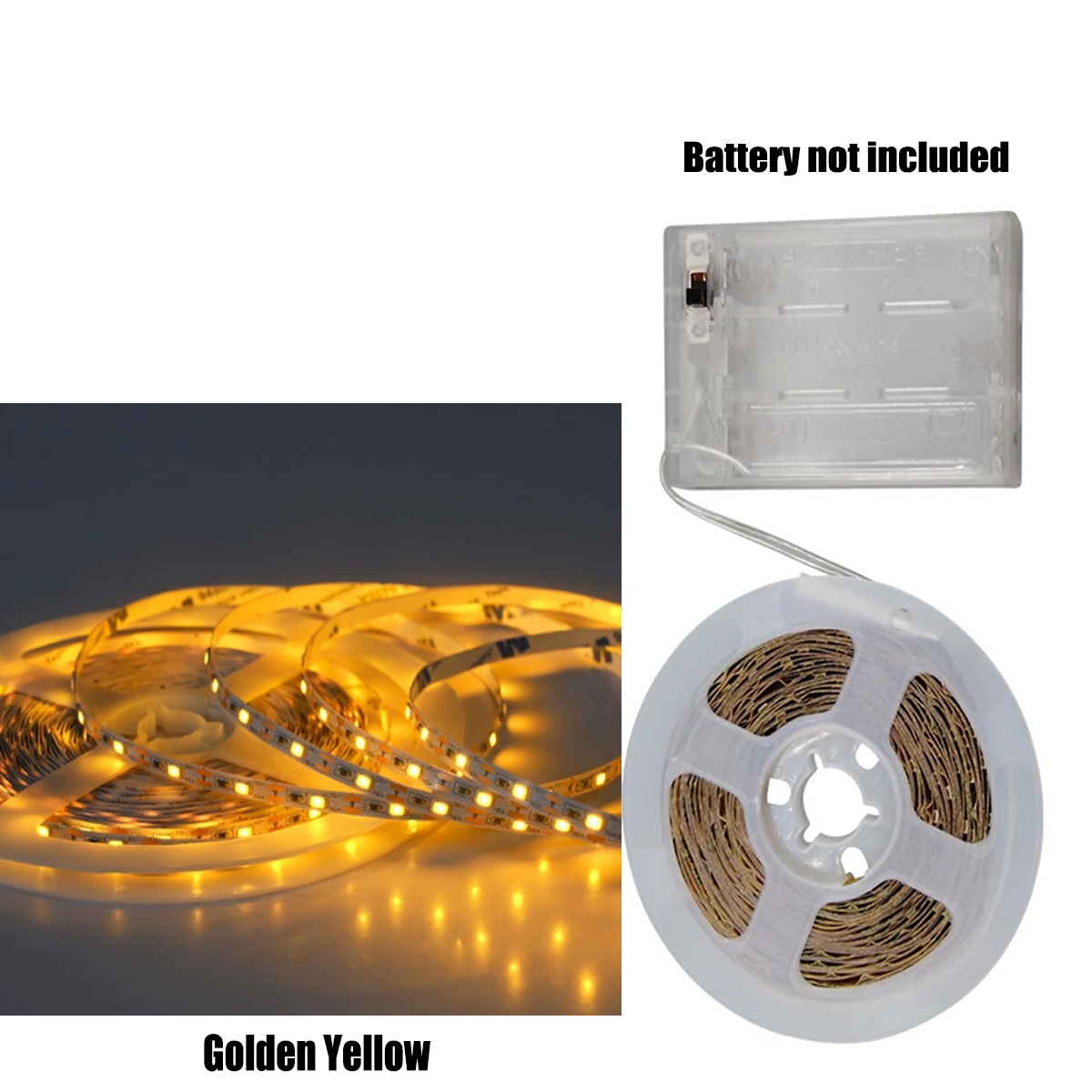 Batteri led-strimmellys 2835 stk . 60 stk. perler /m 5v 8mm boligindretning skab blå baggrundsbelysning lyserød natlampe: Udsender farve 3 / 2m