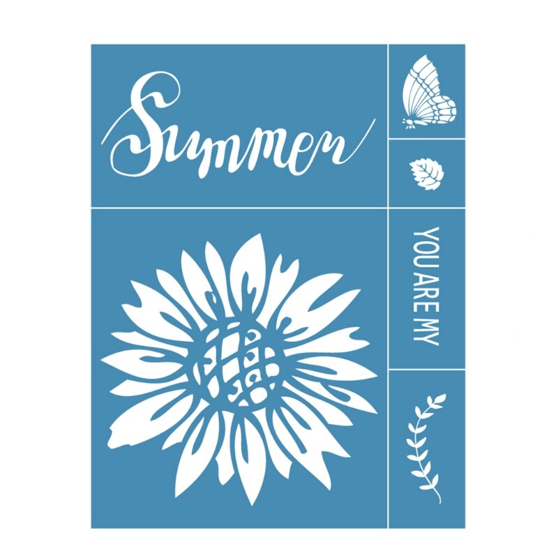 Car Self-Adhesive Silk Screen Printing Stencil Reusable Sign Stencils Painting