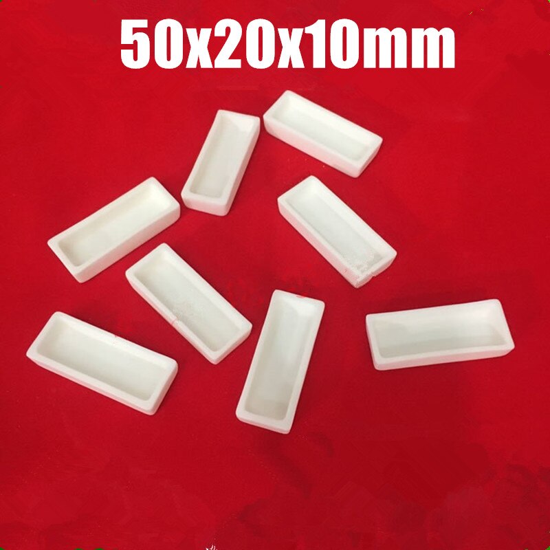 99.5%Al2O3 High Purity Square alumina Ceramic Boat corundum crucible / Al2O3 ceramic crucible / Sintered crucible