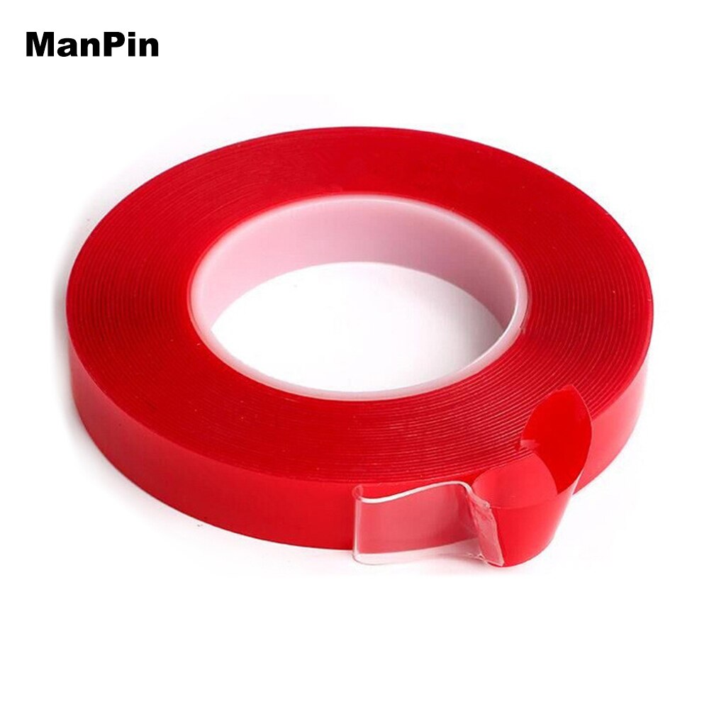 3m akryltejp dubbelhäftande genomskinlig klistermärke inga spår för hem diy arbeta led strip bil auto interiör vägg foto