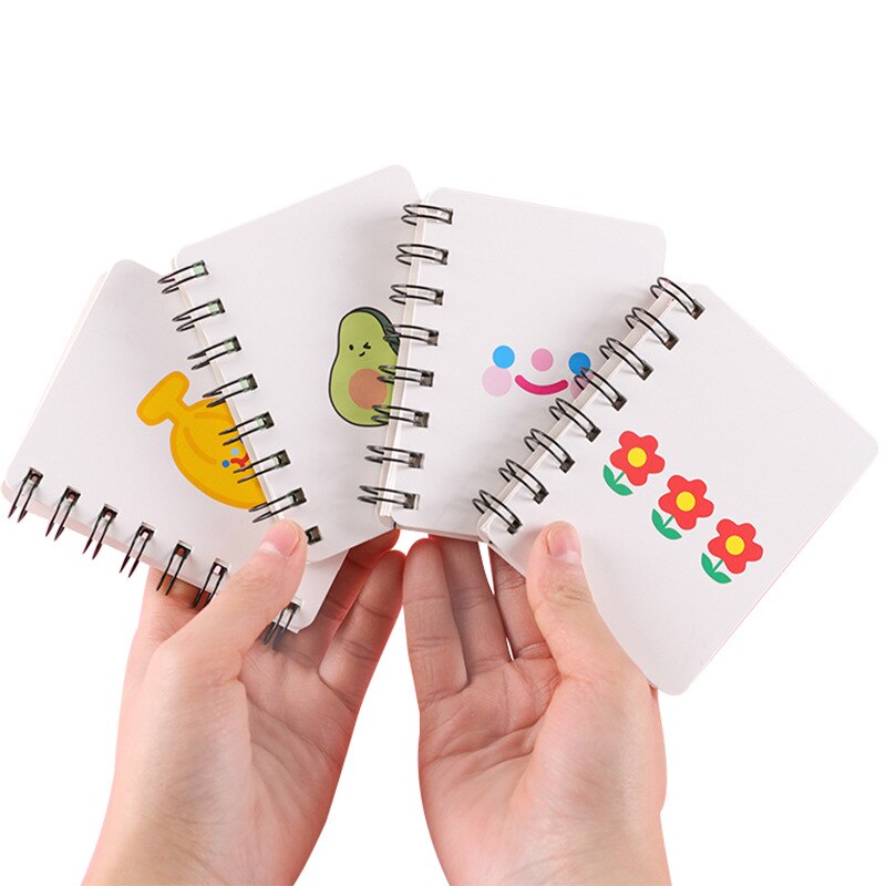 Cartoon Flip A7 Coil Notebook Cute Students Portable Notebook Pocket Little Book