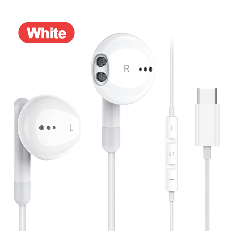 Para samsung usb tipo c fones de ouvido microfone intra-auricular 3.5mm com fio para samsung galaxy s24 s23 s22 s21 ultra a54 nota 20: Azul