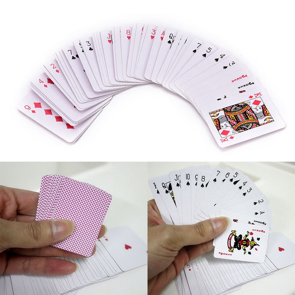 Kreative Standard Spielkarten Poker Wasserdicht Spielkarten Kunststoff Karten Sammlung Schwarz Diamant Poker Karten