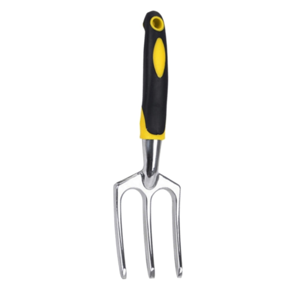 Heavy Duty Garden Hand Fork w/ Ergonomic Comfort Grip for Planting Transplanting