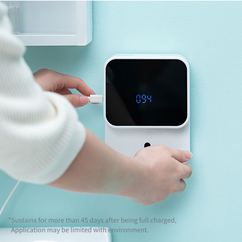 Zeepdispenser Automatische Schuim Led Display Automatische Inductie Schuimende Handwasmachine Sensor Huishoudelijke Infrarood Sensor Voor Thuis