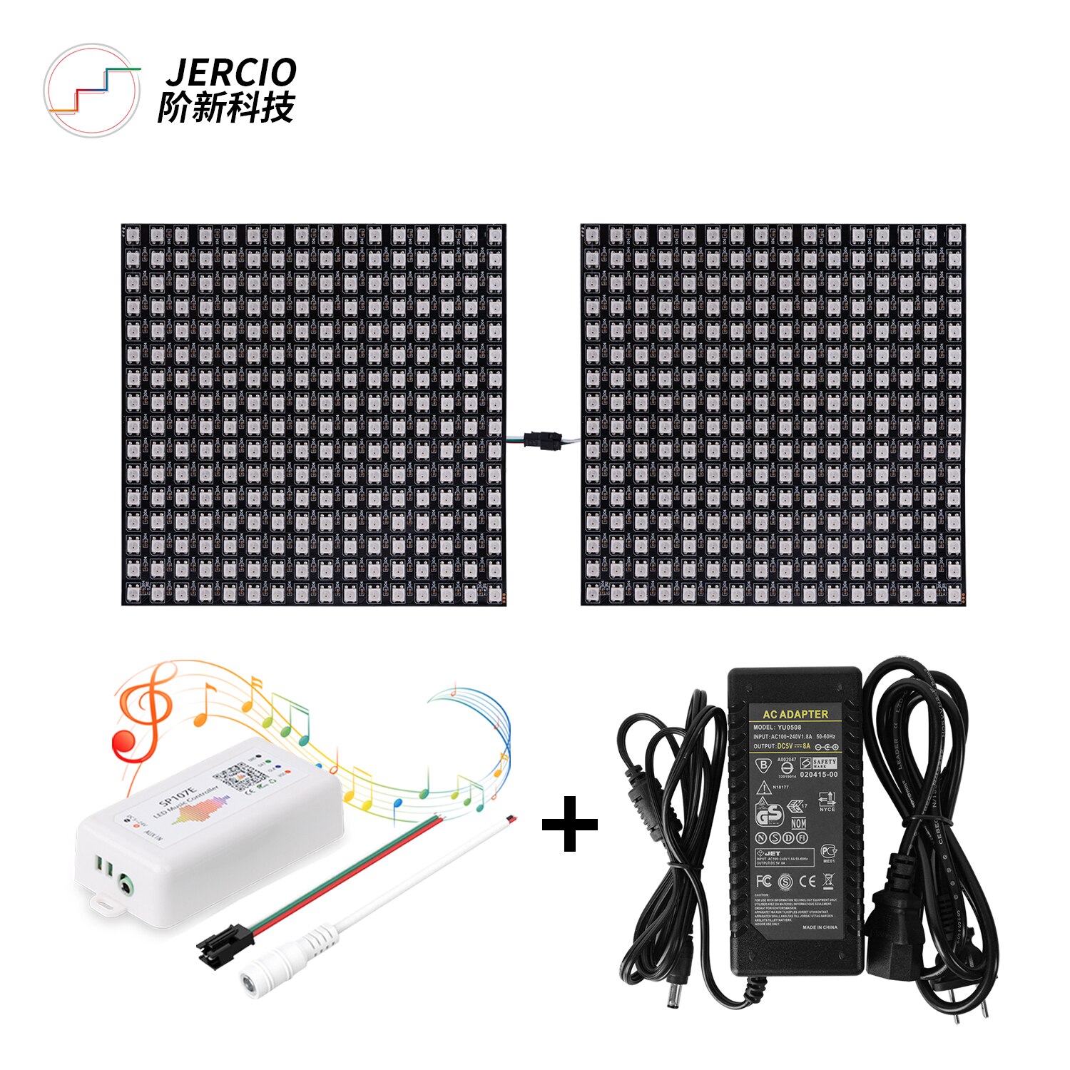 WS2812b Rgb 5050 Smd Flexível 8X8 16X16 8X32 Pixel Painel Matriz Tela Ws2812 Ic led Módulo Individualmente Endereçável DC5V